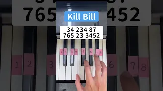 Kill Bill (Piano Tutorial) #TikTok