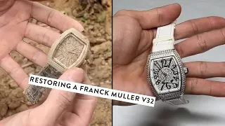 Restoring a Buried Franck Muller V32 Diamond Watch!