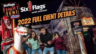 Six Flags Fright Fest 2022 | Magic Mountain | Full Details Revealed