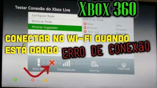 Como Conectar na Internet Wi-Fi no Xbox 360 quando da erro de conexão Problema Resolvido