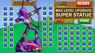 Max Level Upgrade Super Skin Statue Acher Diamond | Stick War Legacy