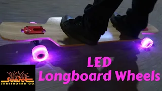 Light Up Your Ride with Sunset Skateboards LED Longboard Wheels! 🔆🛹