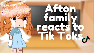 Afton family reacts to Tik Toks || Remake || Gacha Club