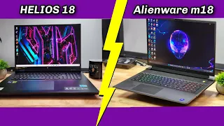 Best 18" Gaming Laptop 2023 - Alienware m18 vs Acer Predator Helios 18