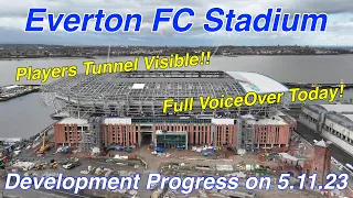 NEW Everton FC Stadium at Bramley Moore Dock. A Full FlyAround on 5.11.23 (With VoiceOver)