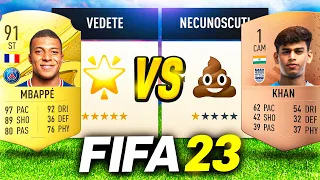 Echipa Vedetelor vs Echipa Necunoscutilor in FIFA 23 !