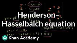 Henderson–Hasselbalch equation | Acids and bases | AP Chemistry | Khan Academy