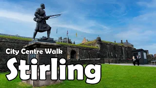 Stirling City Centre Walk【4K】| Let's Walk 2021