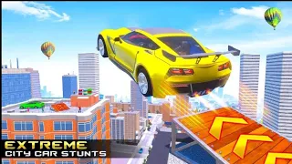 Mega Ramp Car Stunts Racing - Impossible Car Stunt Drive Simulator - Android Gameplay.