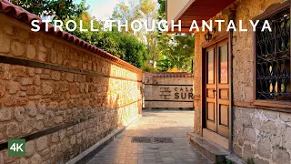 Antalya Turkey old town |Antalya 4K city walk tour| Muratpaşa walking tour Turkey