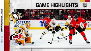 Penguins @ Hurricanes 12/18 | NHL Highlights 2022