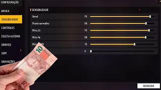 COMPREI UMA SENSIBILDADE BARATA DE 10 REAIS NO FREE FIRE!