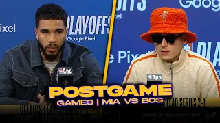 Celtics/Heat Postgame, Tatum, Bam, Herro, Brown, Coaches Reactions | GM3, 2024 ECR1