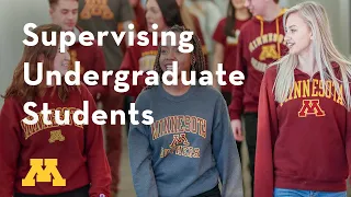 Supervisory Development: Supervising Undergraduate Students Webinar recording