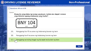 {PART 2} Nonprofessional MOTORCYCLE Tagalog LTO Portal Exam Reviewer | Drive Academy by CarWahe