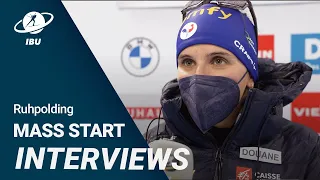 World Cup 22/23 Ruhpolding: Women Mass Start Interviews