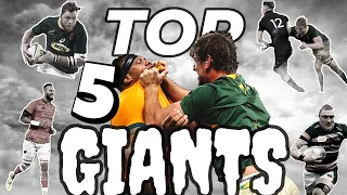 Top 5 South African Rugby GIANTS | Big Hits, Insane Strength & Big Bump Offs