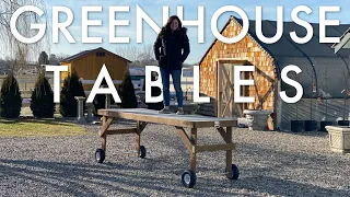 How We Build Our Greenhouse Tables! 🛠🌿💪// Garden Answer