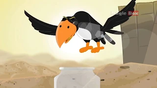 Thirsty Crow - Aesop's Fables - Animated/Cartoon Tales For Kids