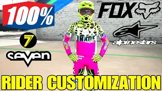 Monster Energy Supercross 4 Rider Customization.All The Rider Gear