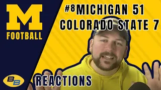 Michigan 51 Colorado State 7 GAME REACTIONS [2022]: Episode 04