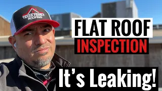 Finding a flat roof leak