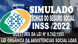 SIMULADO INSS /2022 - TÉCNICO DO SEGURO SOCIAL - QUESTÕES DO DECRETO Nº 6.029/2007