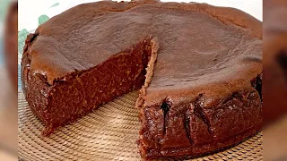 Tarta de Queso de CHOCOLATE ⭐️¡Súper Jugosa! Estilo Tarta de La Viña