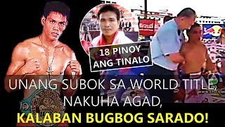 Nang Makuha ni "Eagle Eye" Tunacao ang World Title, Kalaban Bugbog Sarado!