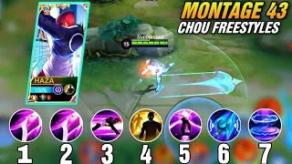 Chou Montage Freestyle 43 Outplay / Highlights / immune / Damage / Mobile Legends