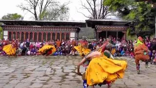 Treasure Dance--Full Dance, Bhutan Tsechu at Domkhar May 2011