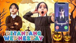 LEIKA CHALLENGE WEDNESDAY DUEL DANCE DANCING QUEEN 😱 PARODI LEIKA & TOMPEL DITANTANG WEDNESDAY NARI