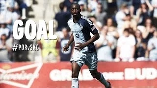 GOAL: Lawrence Olum whips in a loose ball | Portland Timber vs. Sporting Kansas City