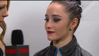 Kaetlyn Osmond post-FS interview CTNSC18