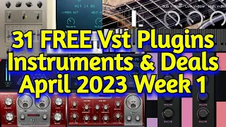 31 Best New FREE VST Plugins, Vst Instruments, Sample Packs & Easter Vst Deals - April 2023 Week 1