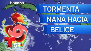 Tormenta tropical Nana camino a Belice y podría convertirse en huracán