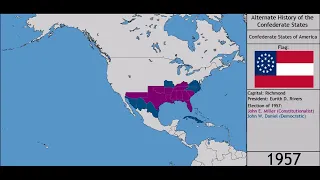 Alternative History of the Confederate States of America (1861-2018) /made by Coltania Mapping