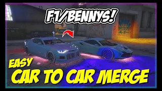 *EASY* F1/BENNY'S WHEELS ON ANY CAR IN GTA 5 ONLINE - CAR TO CAR MERGE GLITCH!