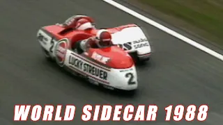 1988 World Sidecar Championship | Steve Webster and Tony Hewitt win the British GP