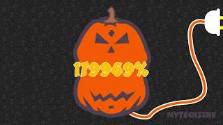 !! 1122334% !! HALLOWEEN Pumpkin Overcharging Battery | Glitchy End and GIANT Explosion
