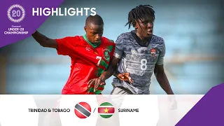 Concacaf Under-20 Championship 2022 Highlights | Trinidad and Tobago vs Suriname