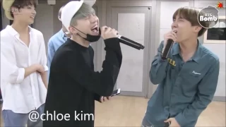 [ENG SUB] JHOPE AND SUGA SINGING "SOPE ME" PRACTICE