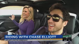 Riding with Chase Elliott at Atlanta Motor Speedway