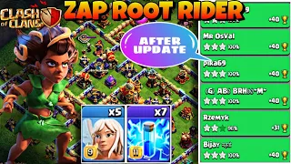 AFTER UPDATE 🔴 TH16 ZAP ROOT RIDER STRATEGY 🔴 LEGEND LEAGUE LIVE ATTACK 🔴 MARCH SEASON