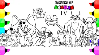 Garten of BanBan 4 New Coloring Pages / Color ALL NEW BOSSES + ENDING / Cartoon - On & On NCS
