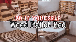 DIY BUDGET FRIENDLY PALLET BEDFRAME | #diy #palletbed