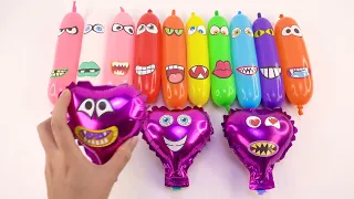 MAKING SLIME WITH MANY FUNNY LONG BALLOON AND GLITTER ! SATISFYING SLIME VIDEOS #009