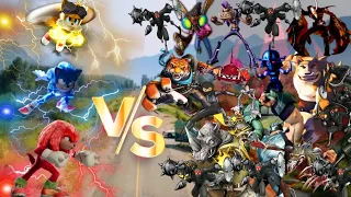 Sonic Team vs Foot Clan - (Ninja Turtles vs Sonic Team) PART 3