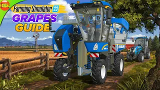 How to Grow and Harvest Grapes in Farming Simulator 23 | Ultimate Guide fs23