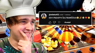 GAMINU MAISTĄ ŽIŪROVAMS!